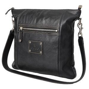 GUCCI Hysteria Black Leather Oversized Gucci Supreme Messenger Bag